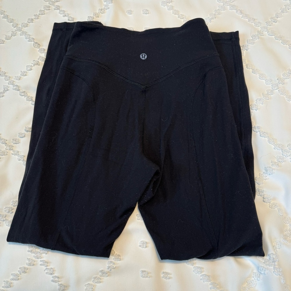 Lululemon Black- Pushing Limits 7/8 Tights - 25” Size - 4